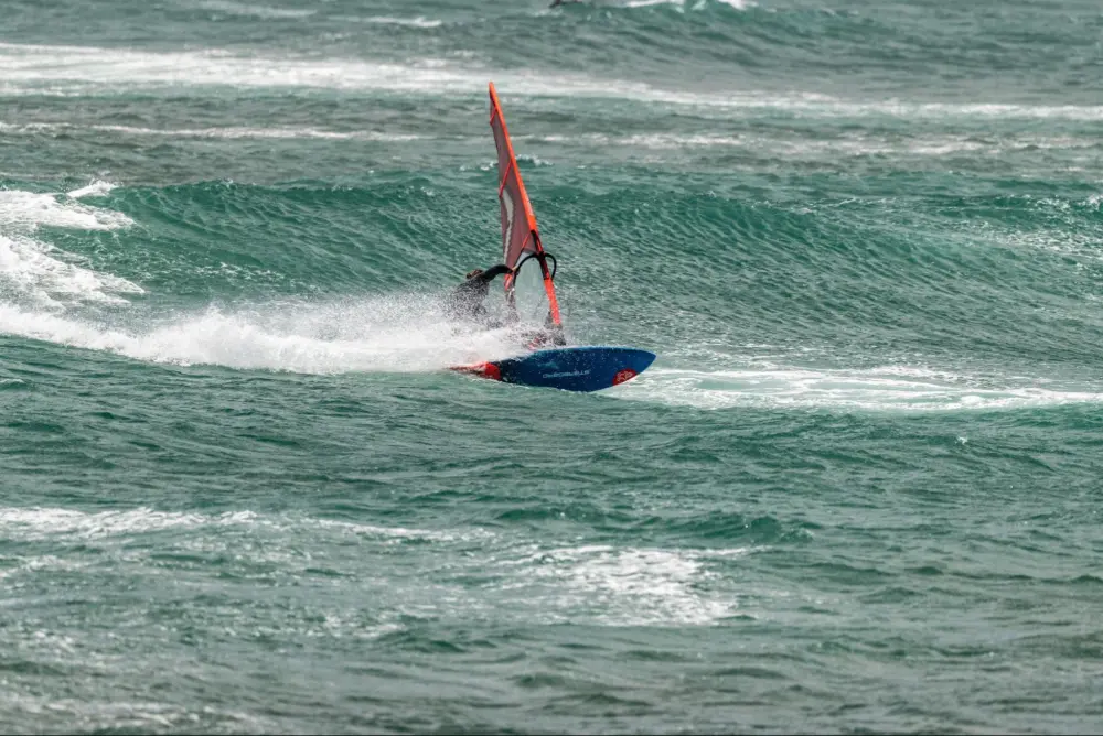 Federico is surfing