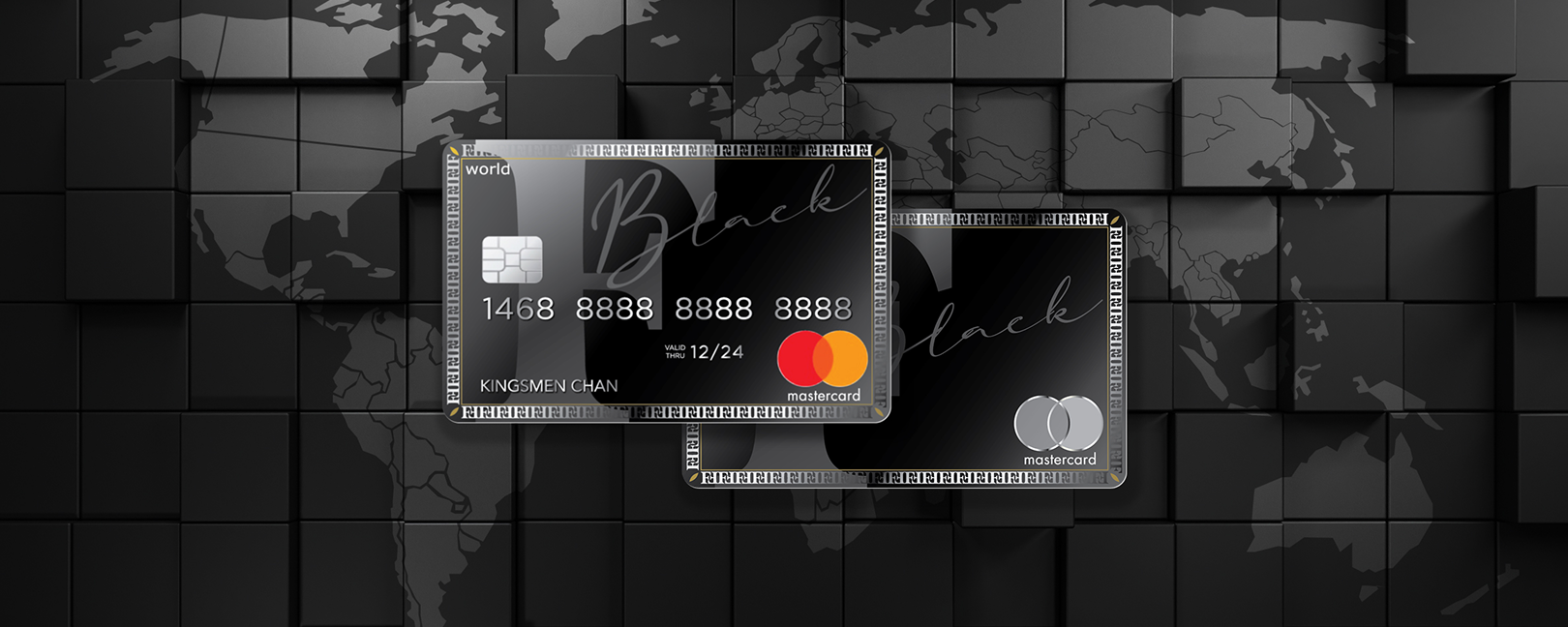 FGA cards on blocks with a map