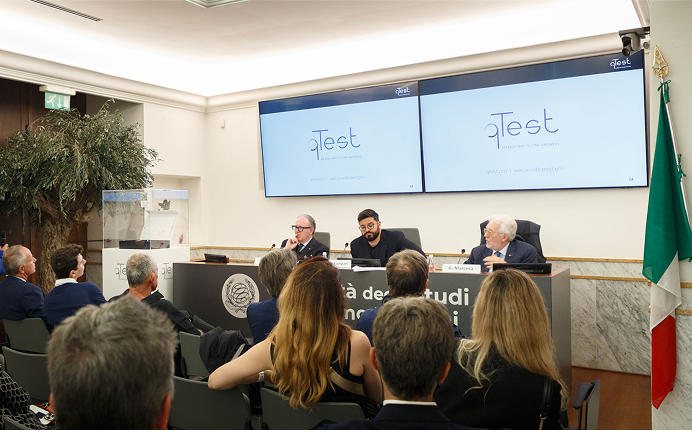 Narek at the qTest presentation