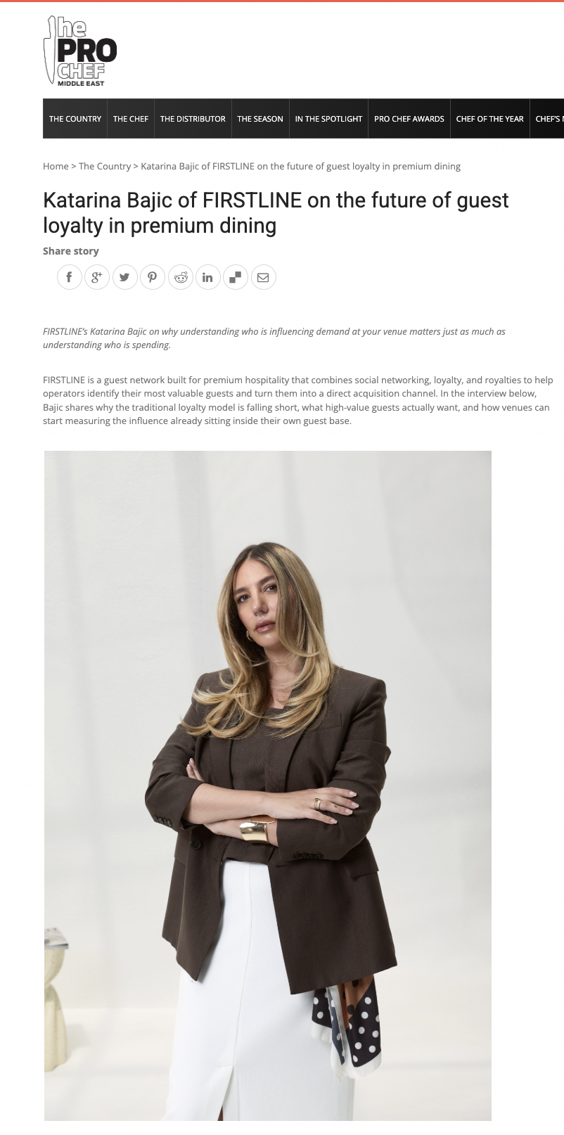 Pro Chief Middle East Katarina Bajic